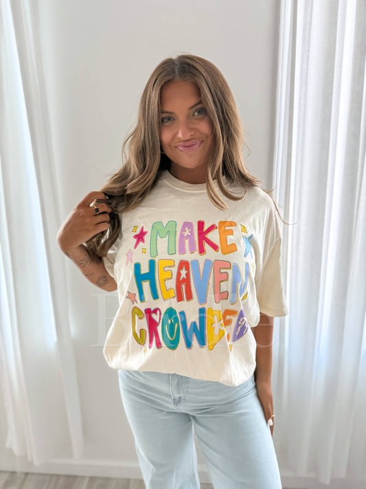 Make Heaven Crowded Ivory Graphic Tee