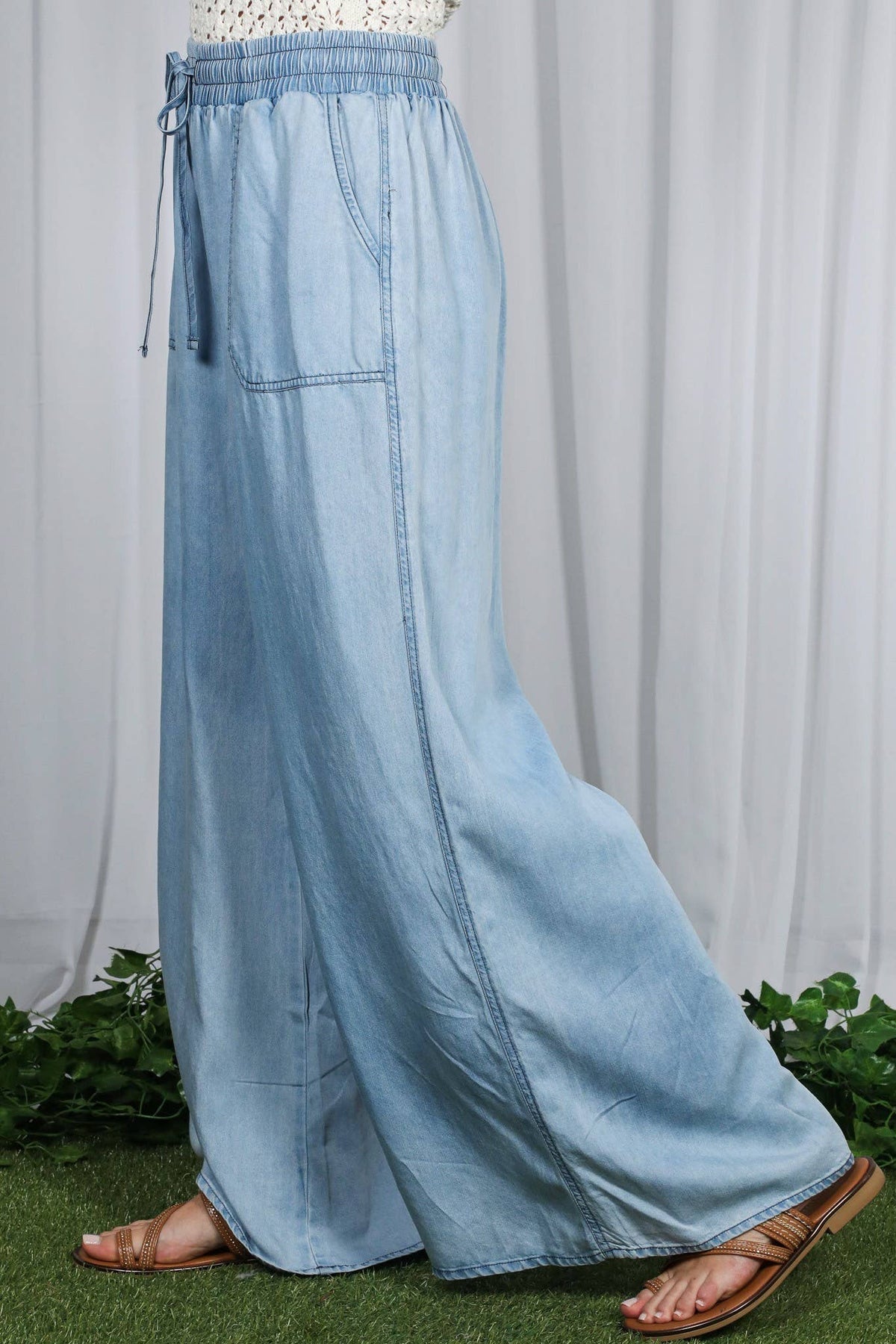 Delaney Denim Linen Pants