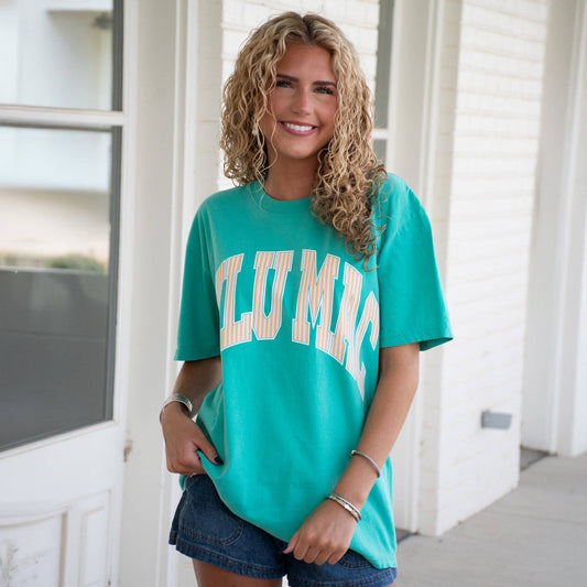 Lulu Mac Orange Stripe Tee