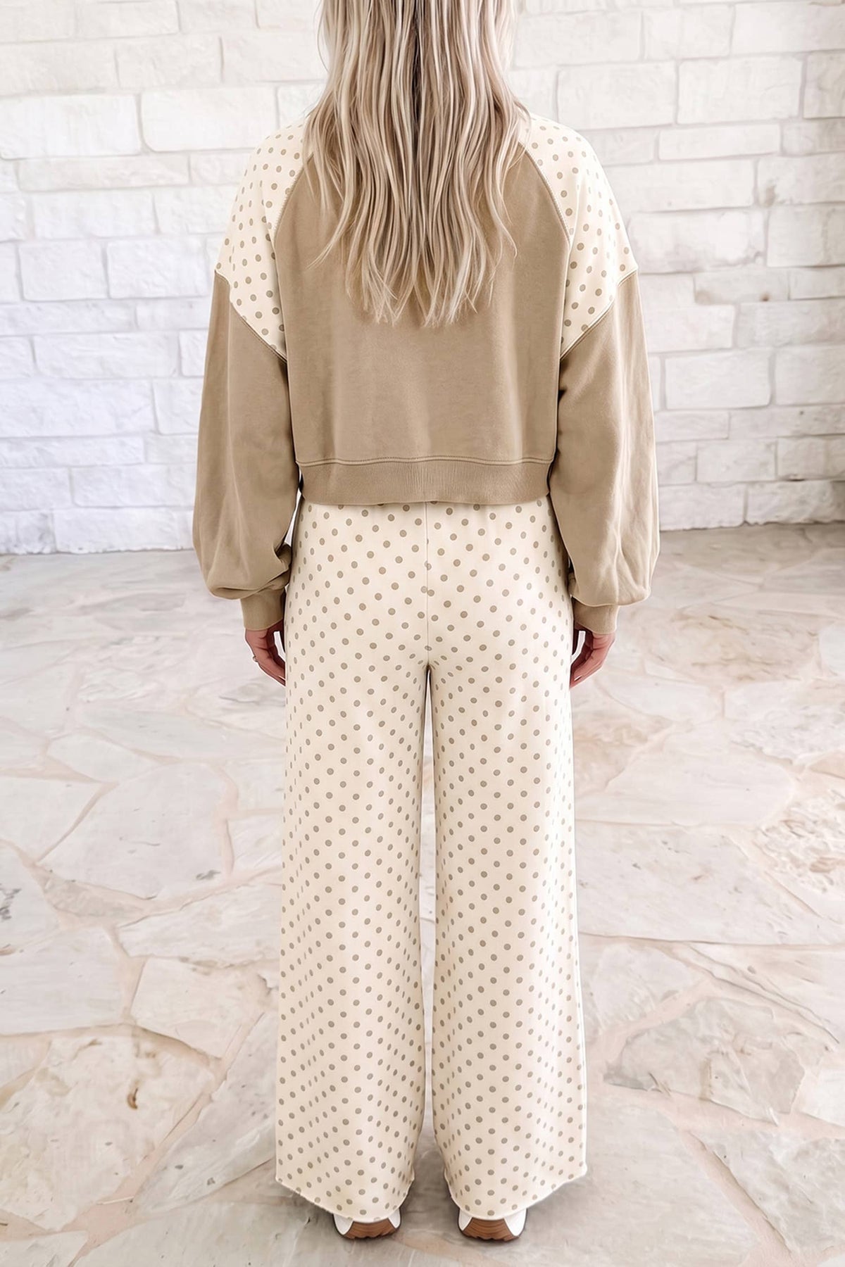 Polka Dot Colorblock Set
