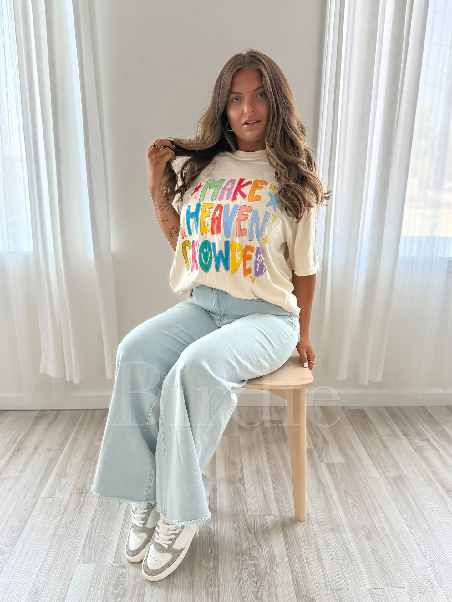 Make Heaven Crowded Ivory Graphic Tee