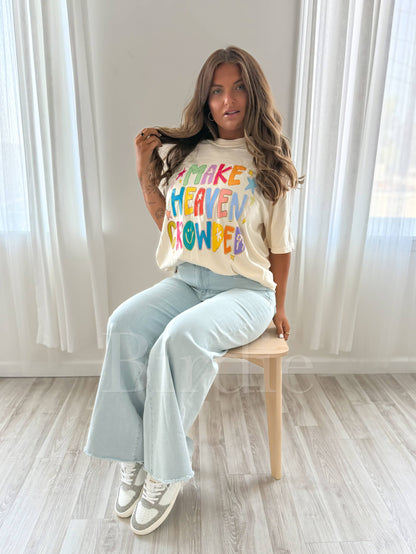Make Heaven Crowded Ivory Graphic Tee