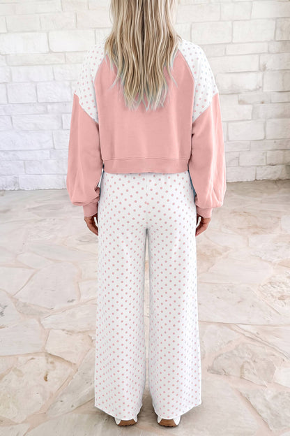 Polka Dot Colorblock Set