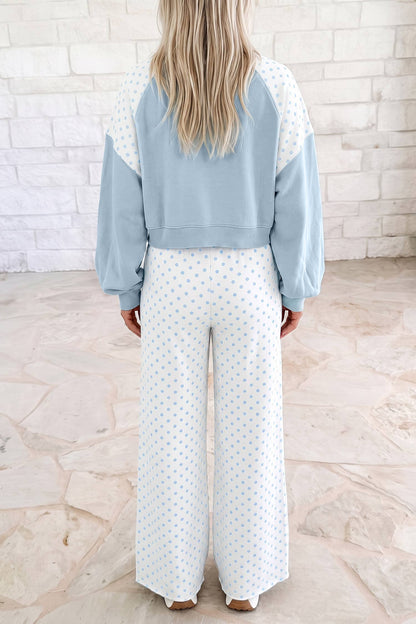 Polka Dot Colorblock Set