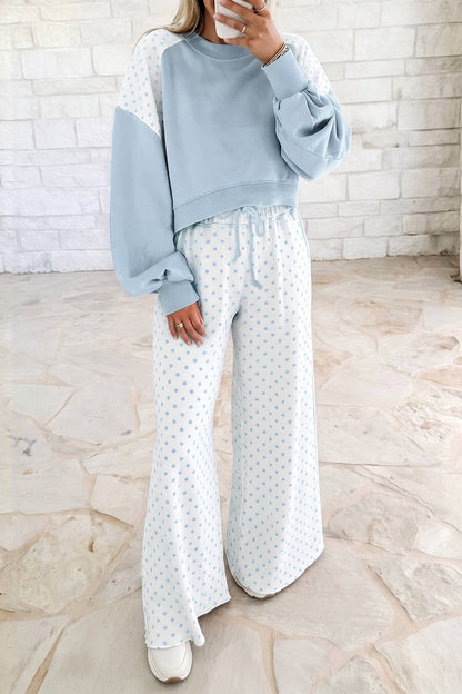 Polka Dot Colorblock Set