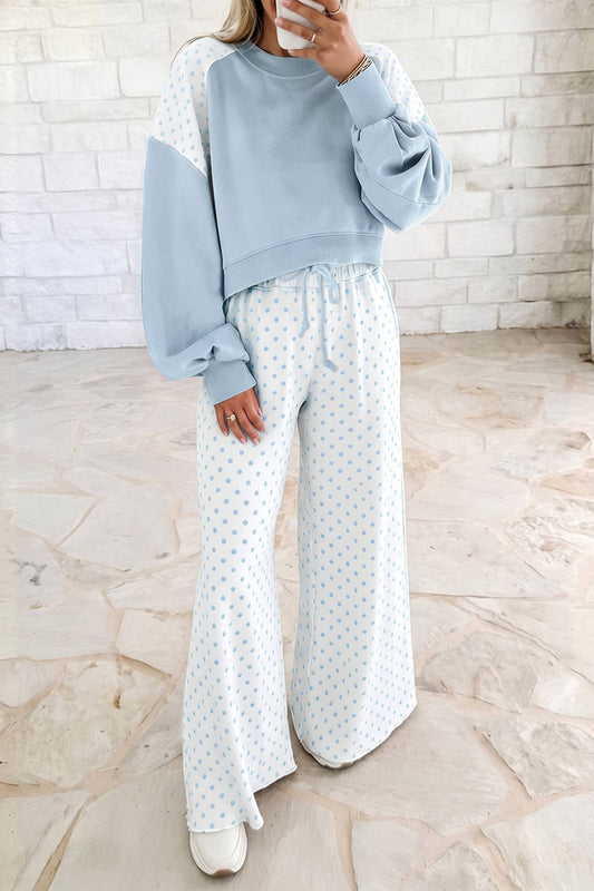 Polka Dot Colorblock Set