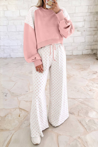 Polka Dot Colorblock Set