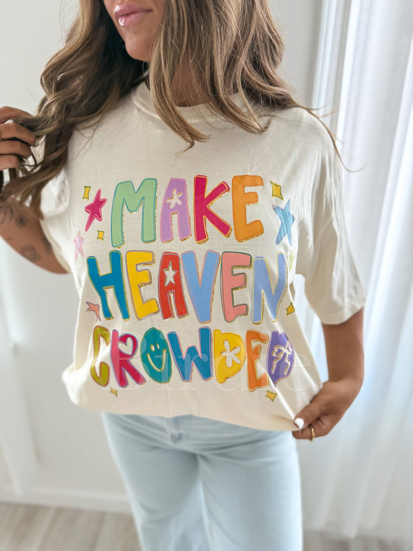 Make Heaven Crowded Ivory Graphic Tee