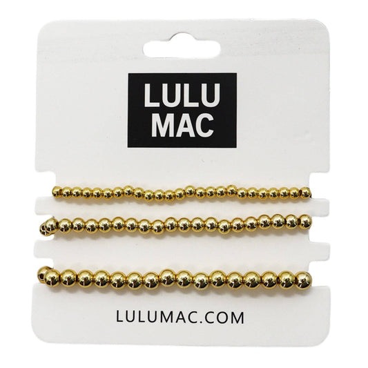 Lulu Mac Bracelets- Gold