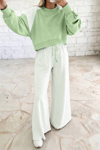 Polka Dot Colorblock Set