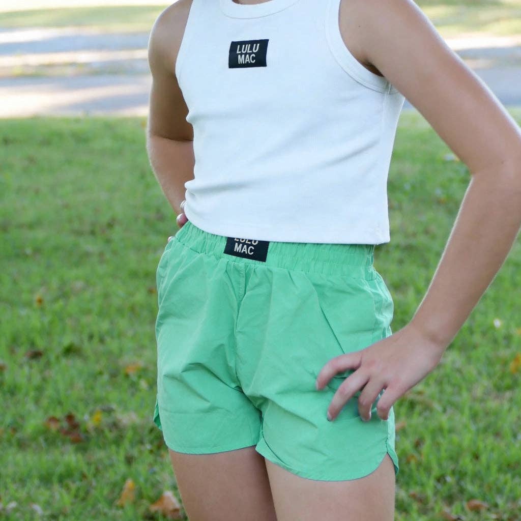 Mint Lulu Mac Girls Shorts