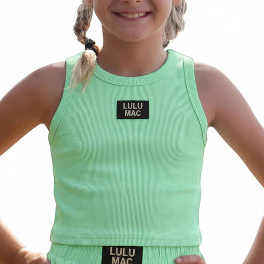 Mint Lulu Mac Girls Tank