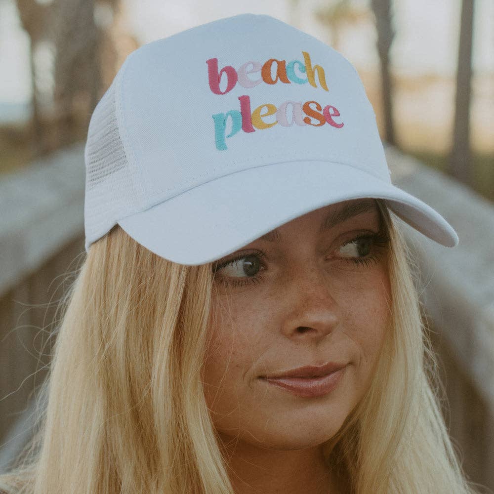 Beach Please Trucker Hat