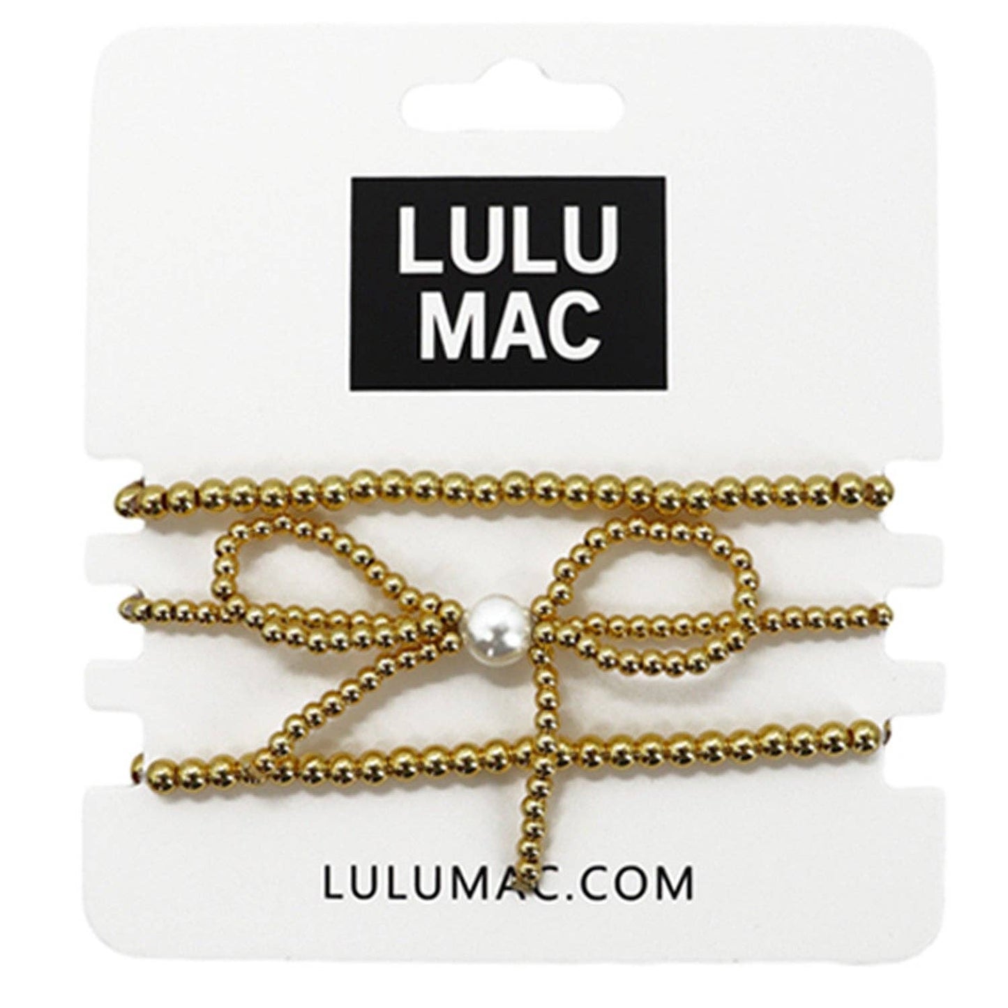 Lulu Mac Bow Bracelets- Gold