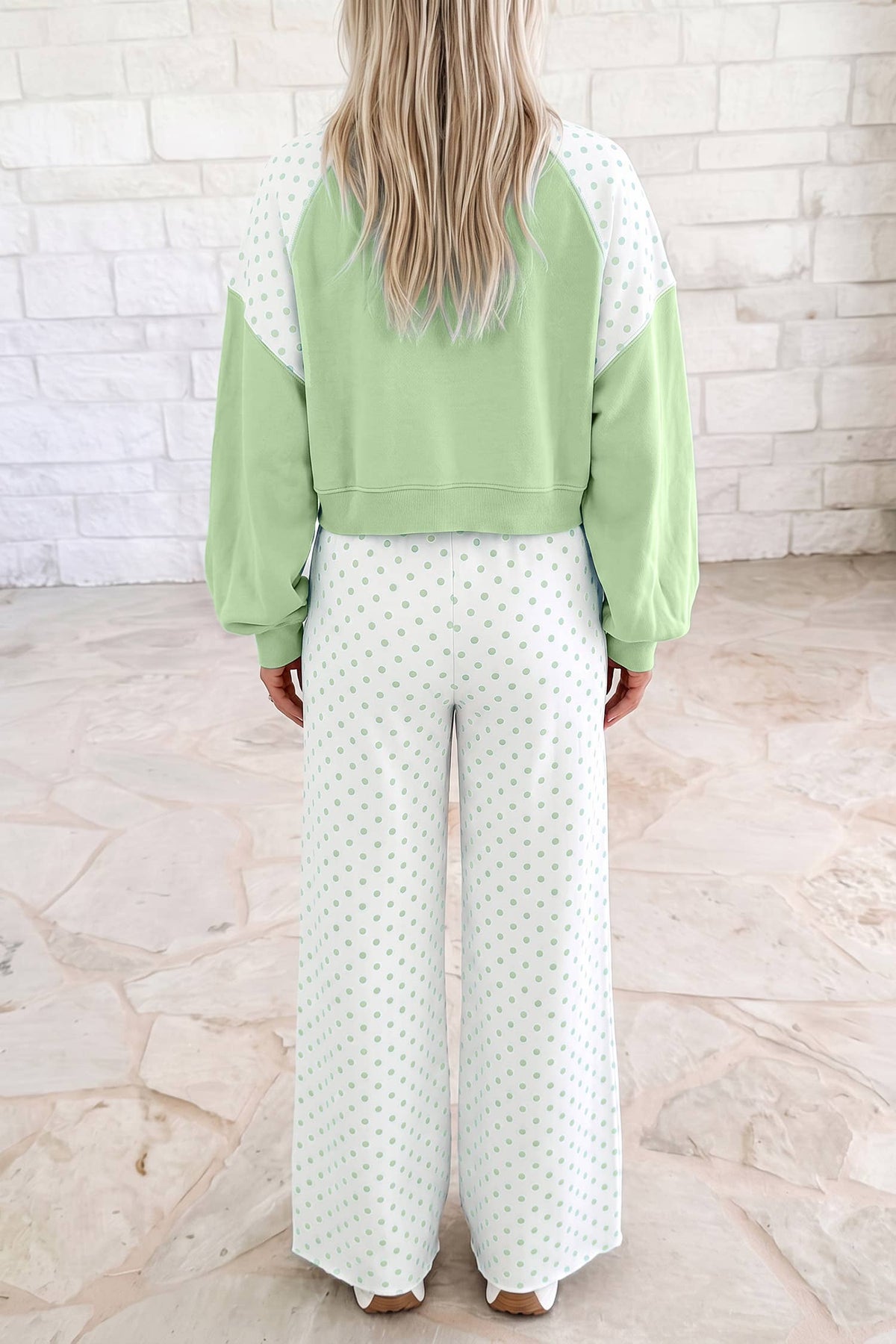 Polka Dot Colorblock Set
