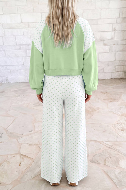 Polka Dot Colorblock Set