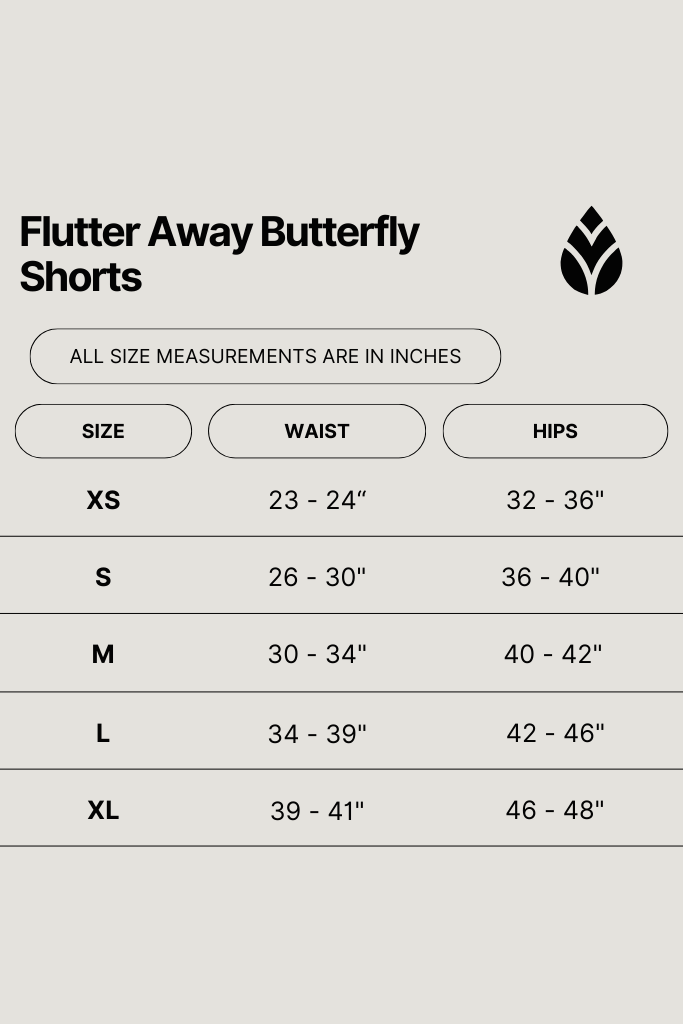 Flutter Away Butterfly Shorts - Navy