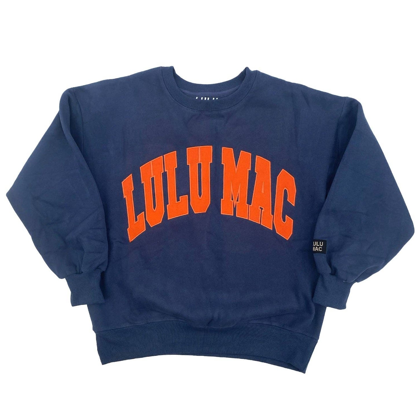 Lulu Mac Sweatshirt- Navy/Orange
