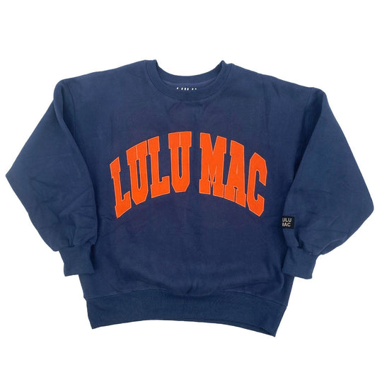 Lulu Mac Sweatshirt- Navy/Orange