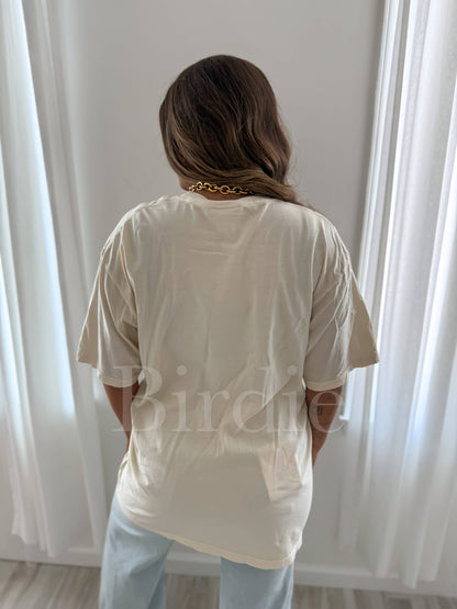 Make Heaven Crowded Ivory Graphic Tee