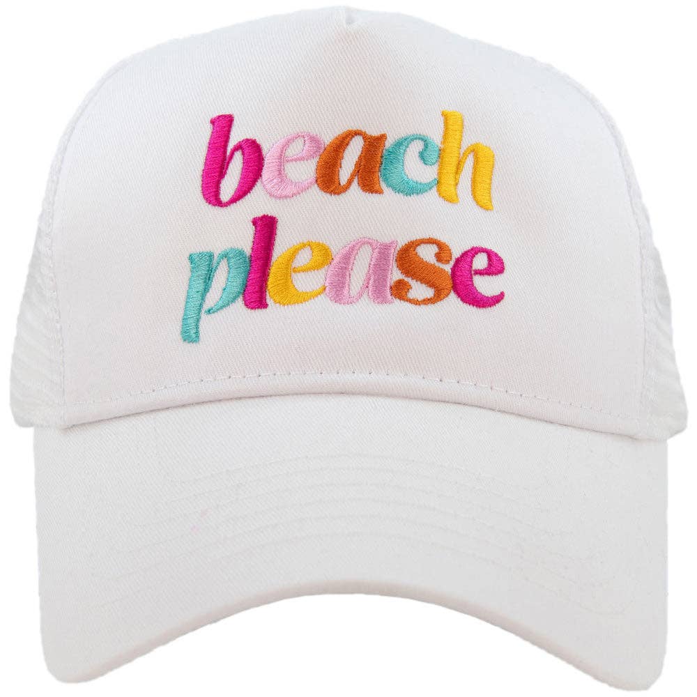 Beach Please Trucker Hat