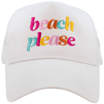 Beach Please Trucker Hat