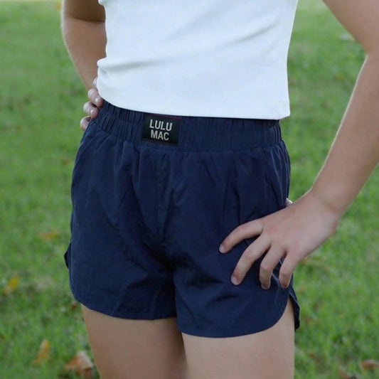 Navy Lulu Mac Girls Shorts