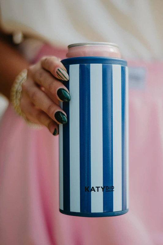 Light Blue and Navy Koozie