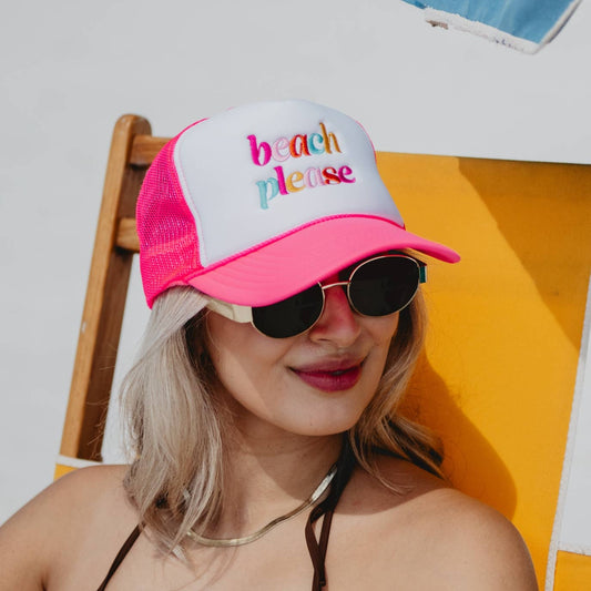 Beach Please Trucker Hat