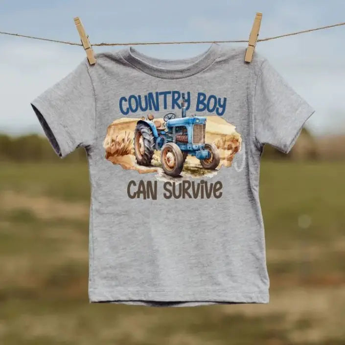 Country Boy Can Survive Boys Shirt