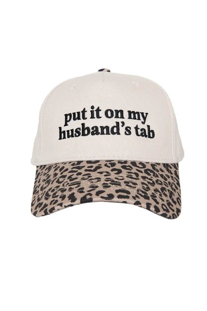 Put It On My Husband's Tab Trucker Hat
