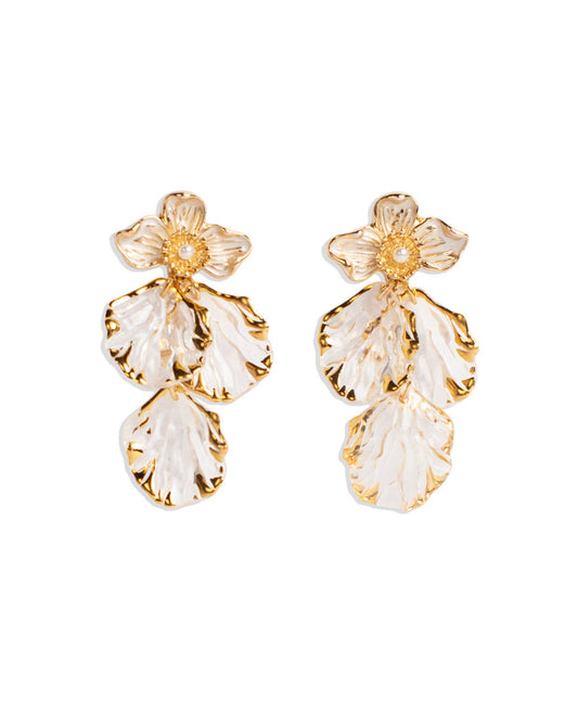 Charleston Earrings Gold 2"