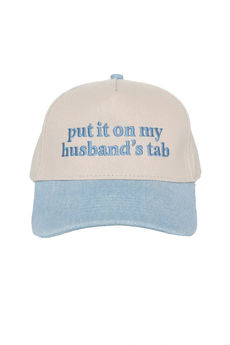Put It On My Husband's Tab Trucker Hat