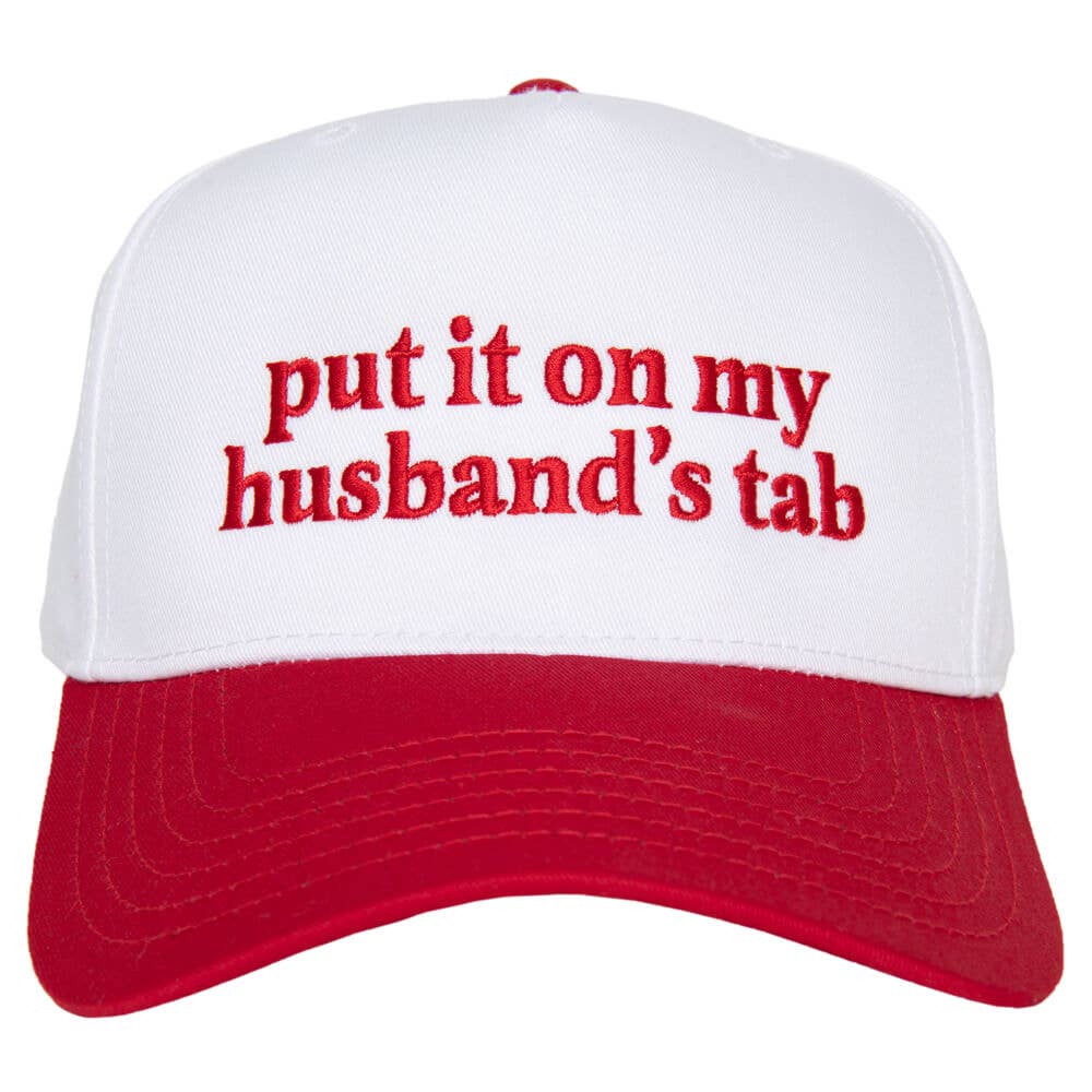Put It On My Husband's Tab Trucker Hat