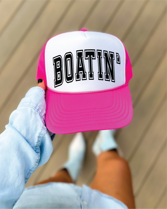 "Boatin" Trucker Hat