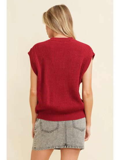 Embroidered Gameday Sweater Vest