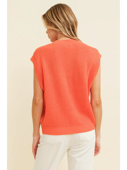 Embroidered Tigers Sweater Vest